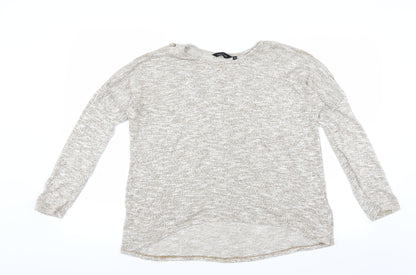 Additional front view of New Look women’s beige jumper, size UK 14