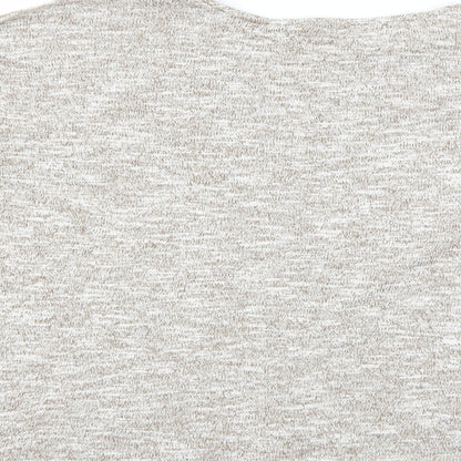 Brand and care label for New Look women’s beige jumper, size UK 14