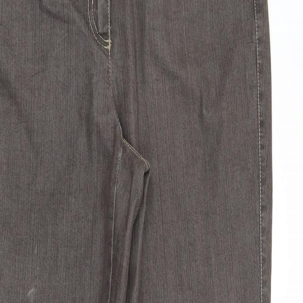 Preworn Womens Grey   Straight Jeans Size 34 in L29 in
