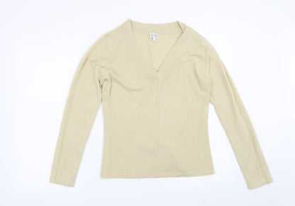 Additional front view of Etam women’s beige jumper, size UK 14