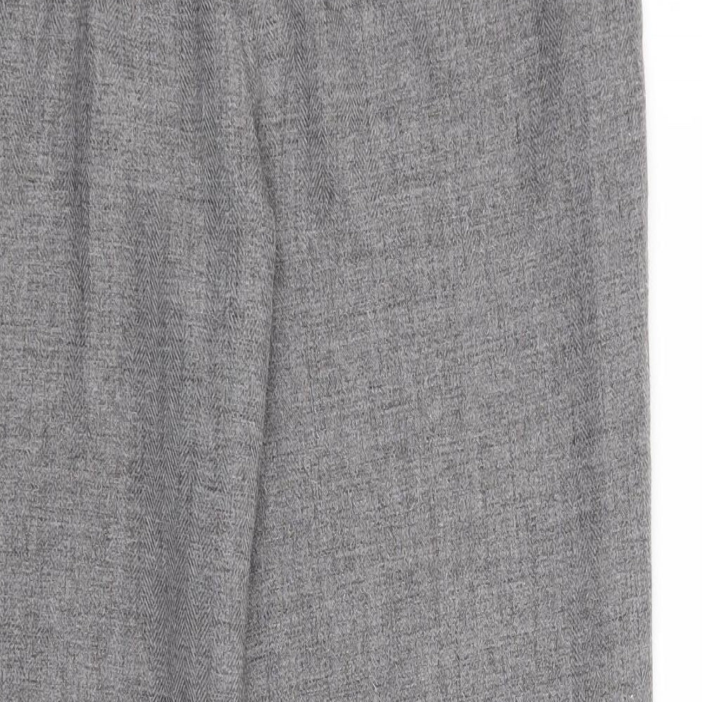 Marks and Spencer Womens Grey   Trousers  Size 14 L25 in