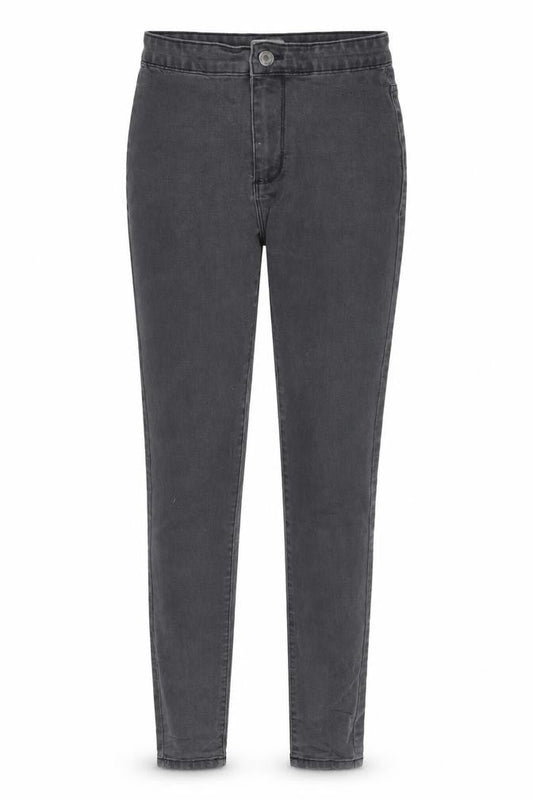 Front view of Denim CO women’s black skinny jeans, size UK 6, 28-inch leg