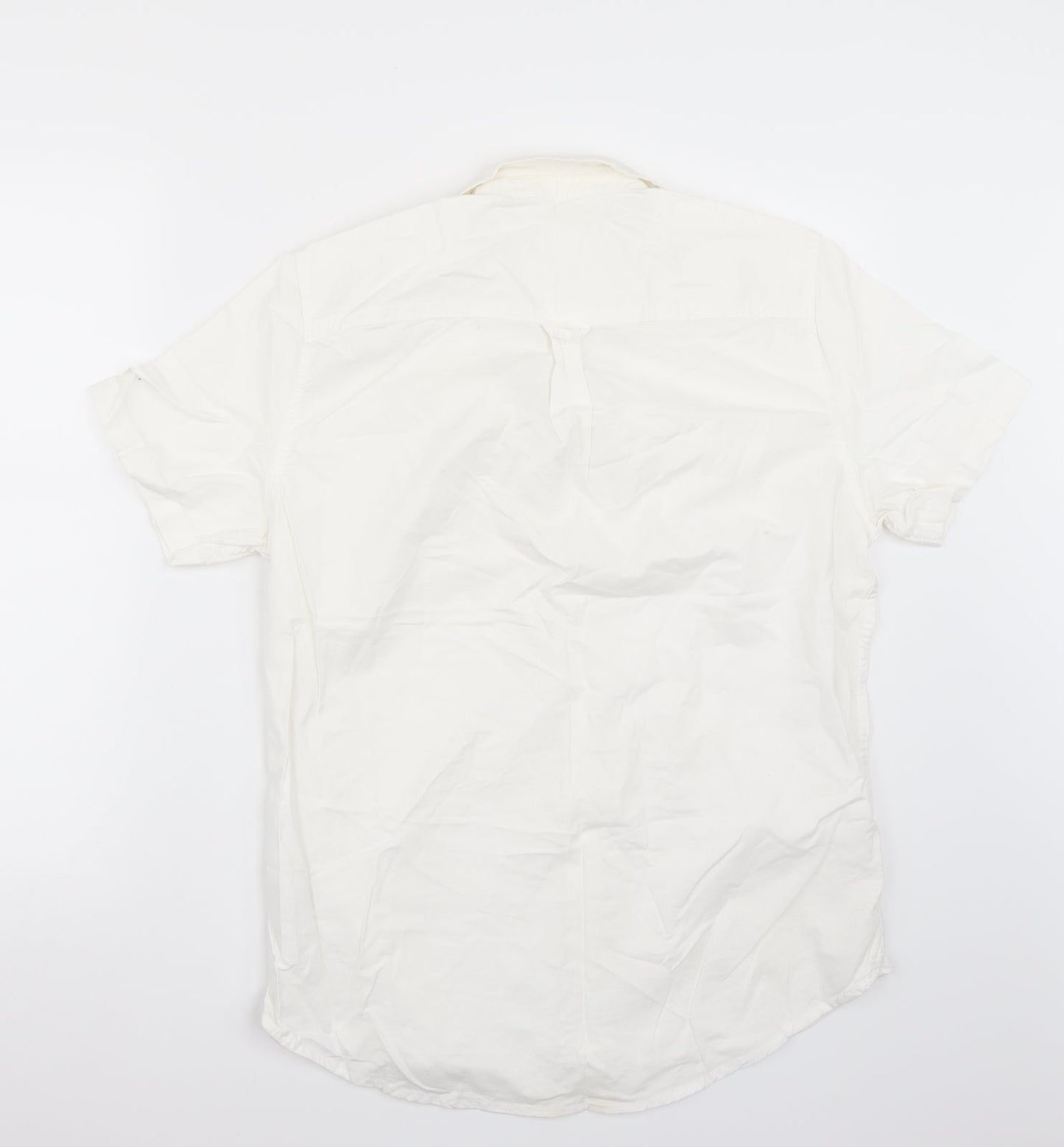 Burton Mens White    Button-Up Size M