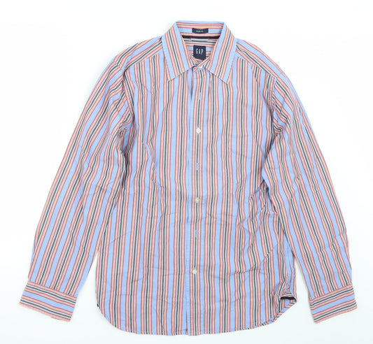 Gap Mens Blue Striped   Button-Up Size S