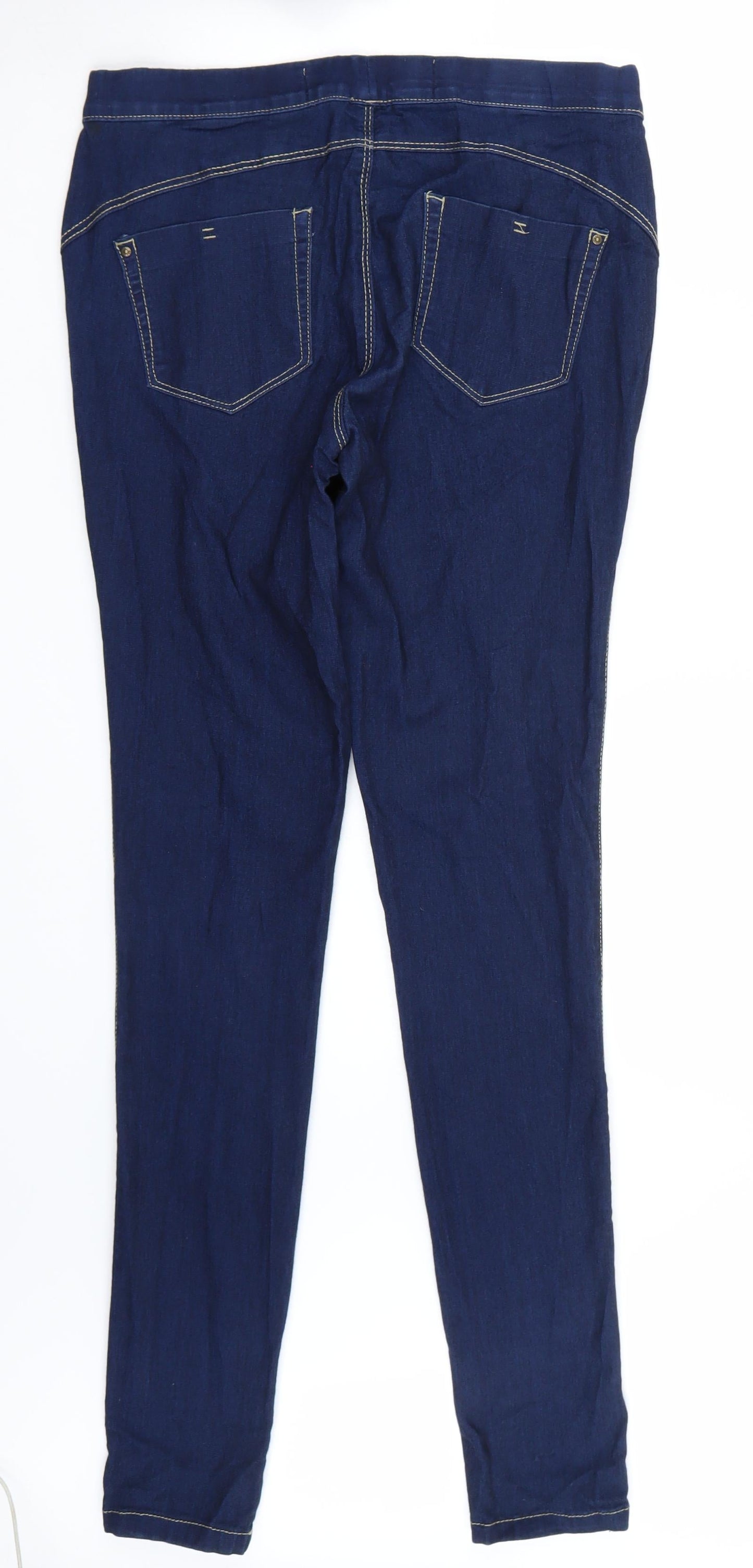 Denim & Co. Womens Blue   Skinny Jeans Size 10 L34 in