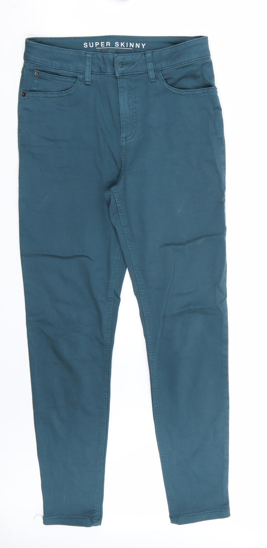 Marks and Spencer Womens Green   Skinny Jeans Size 8 L27 in