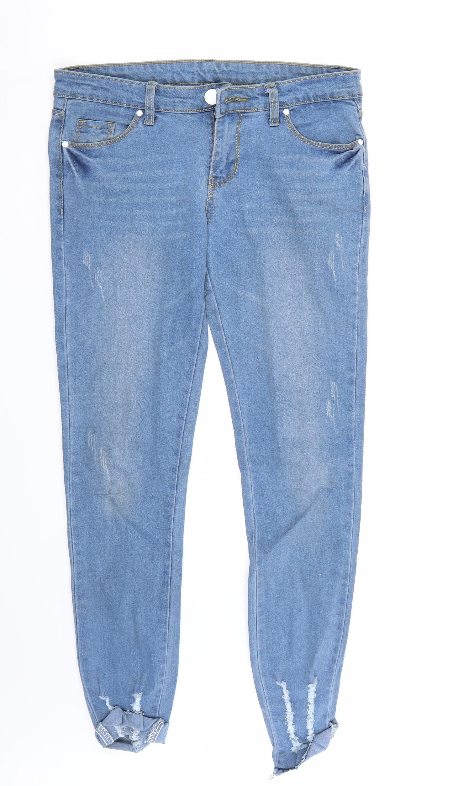 Preworn Womens Blue   Cropped Jeans Size 30 L27 in