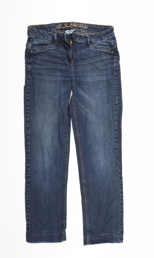 Cecilia Classics Womens Blue   Straight Jeans Size 36 L30 in