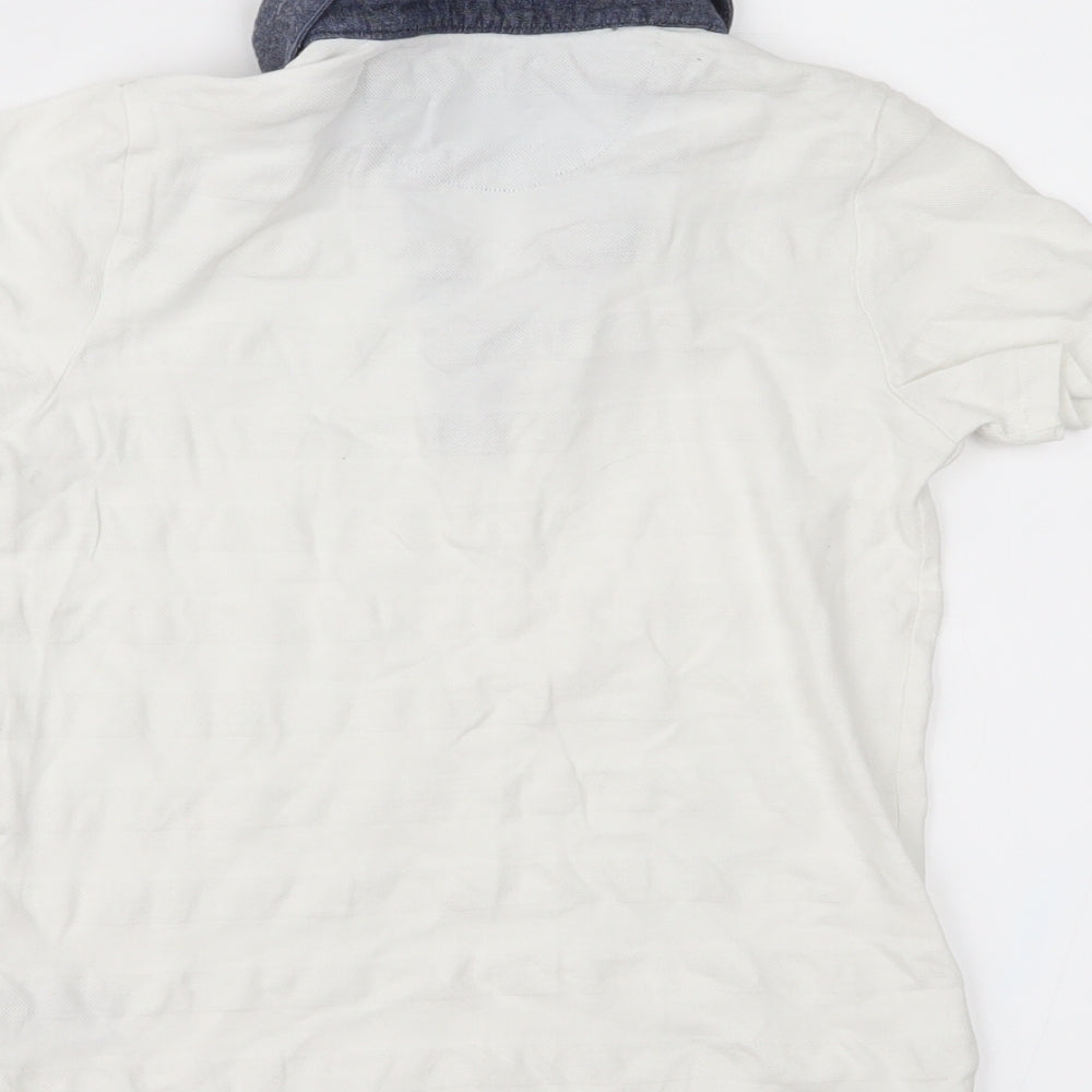 Mothercare Boys White  Jersey Basic Polo Size 5 Years