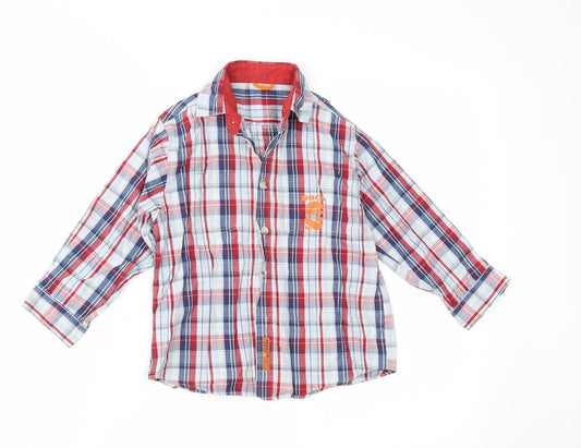 Dunnes Stores Boys Black Check  Basic Button-Up Size 5 Years