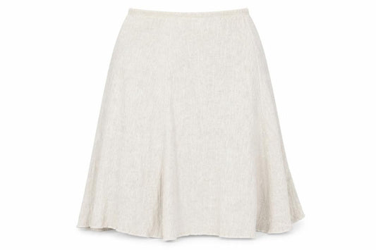 Preworn Womens Beige   A-Line Skirt Size 30 in