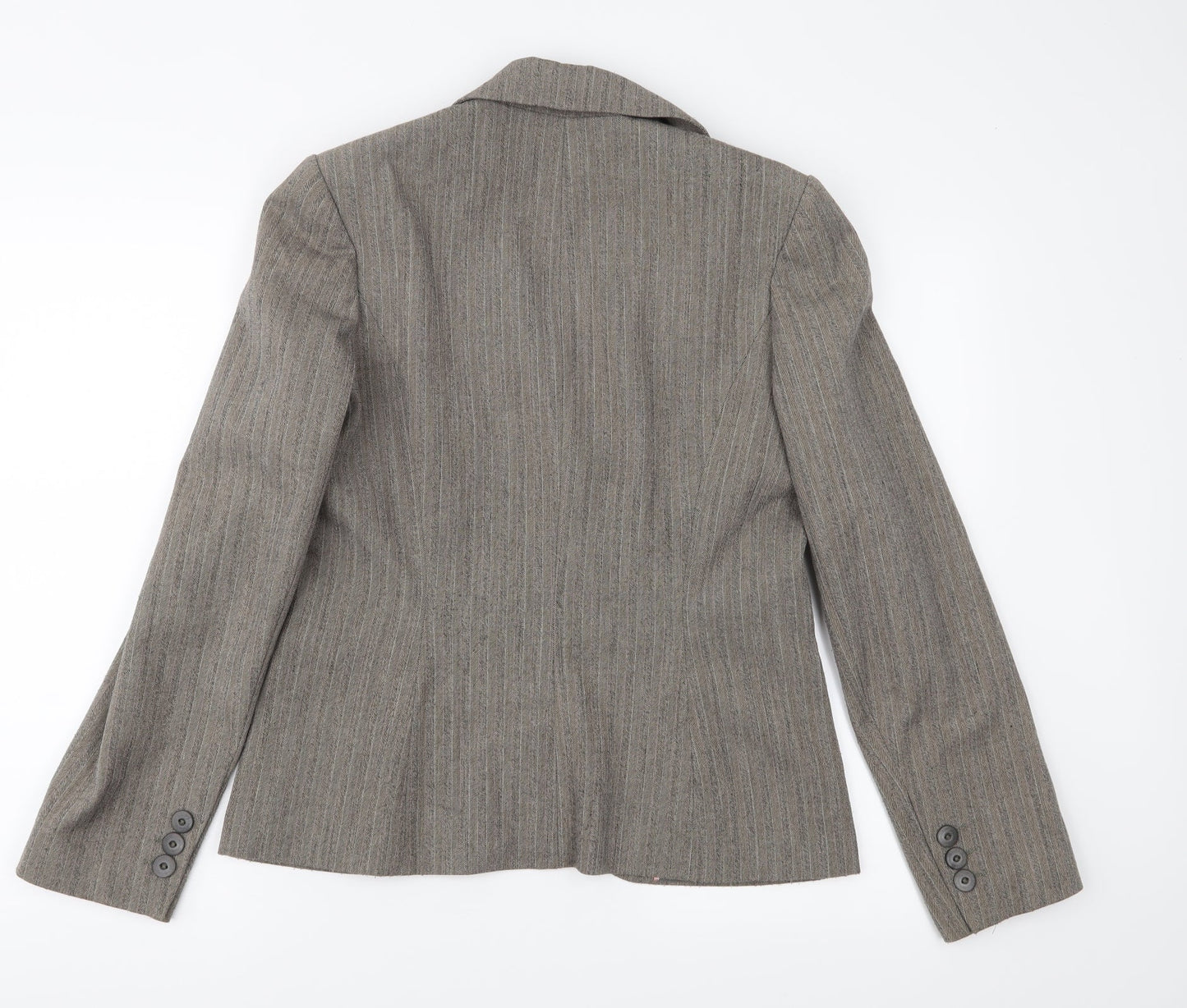 Dorothy Perkins Womens Brown Striped  Jacket Suit Jacket Size 12