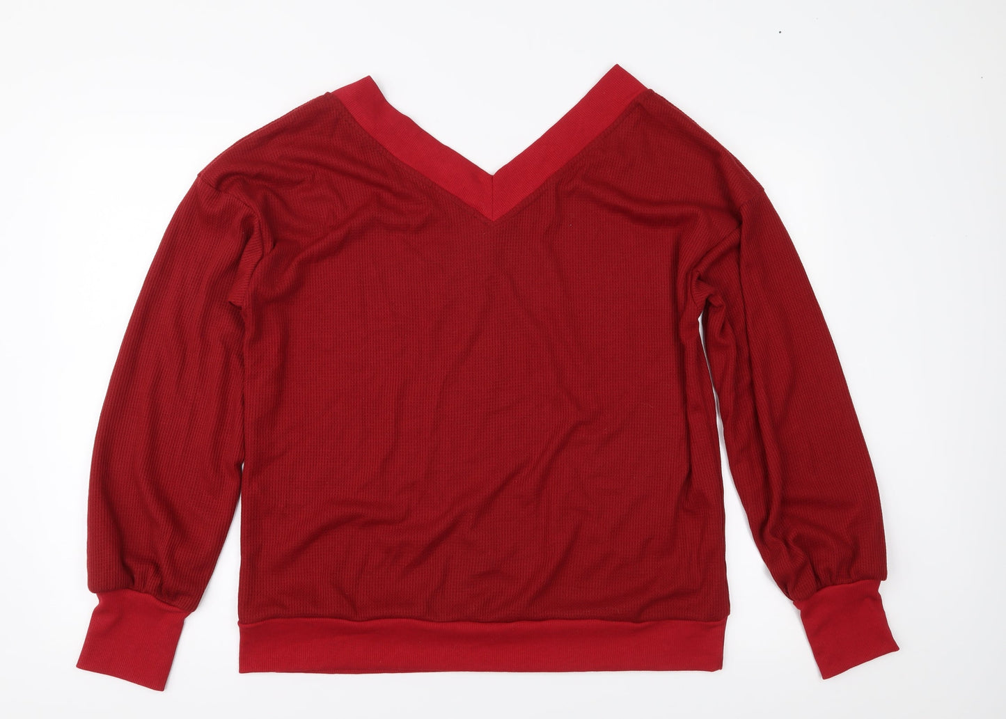 Preworn Womens Red   Basic Blouse Size L
