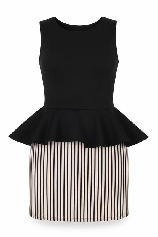 Dayla London Womens Black Striped  Mini  Size 12