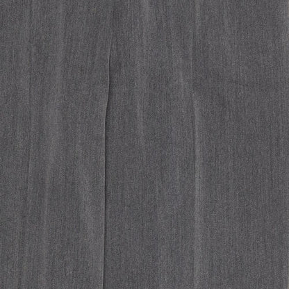 Close-up detail of Preworn women’s grey trousers, size UK 34, in, 29-inch leg