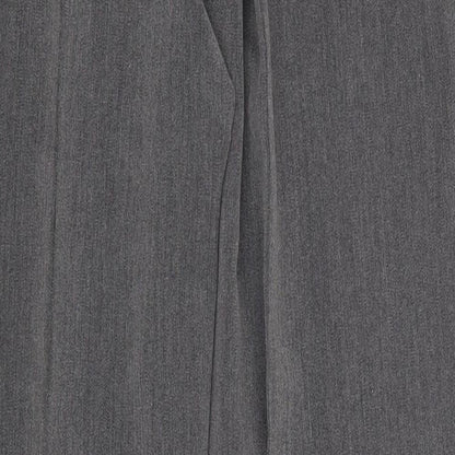 Brand and care label for Preworn women’s grey trousers, size UK 34, in, 29-inch leg