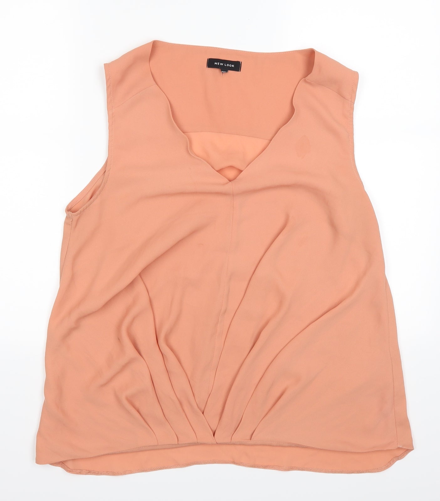 New Look Womens Orange   Basic Tank Size 16
