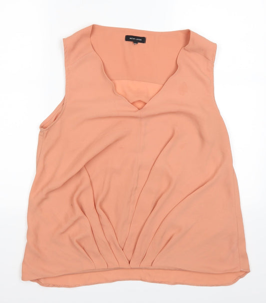 New Look Womens Orange   Basic Tank Size 16