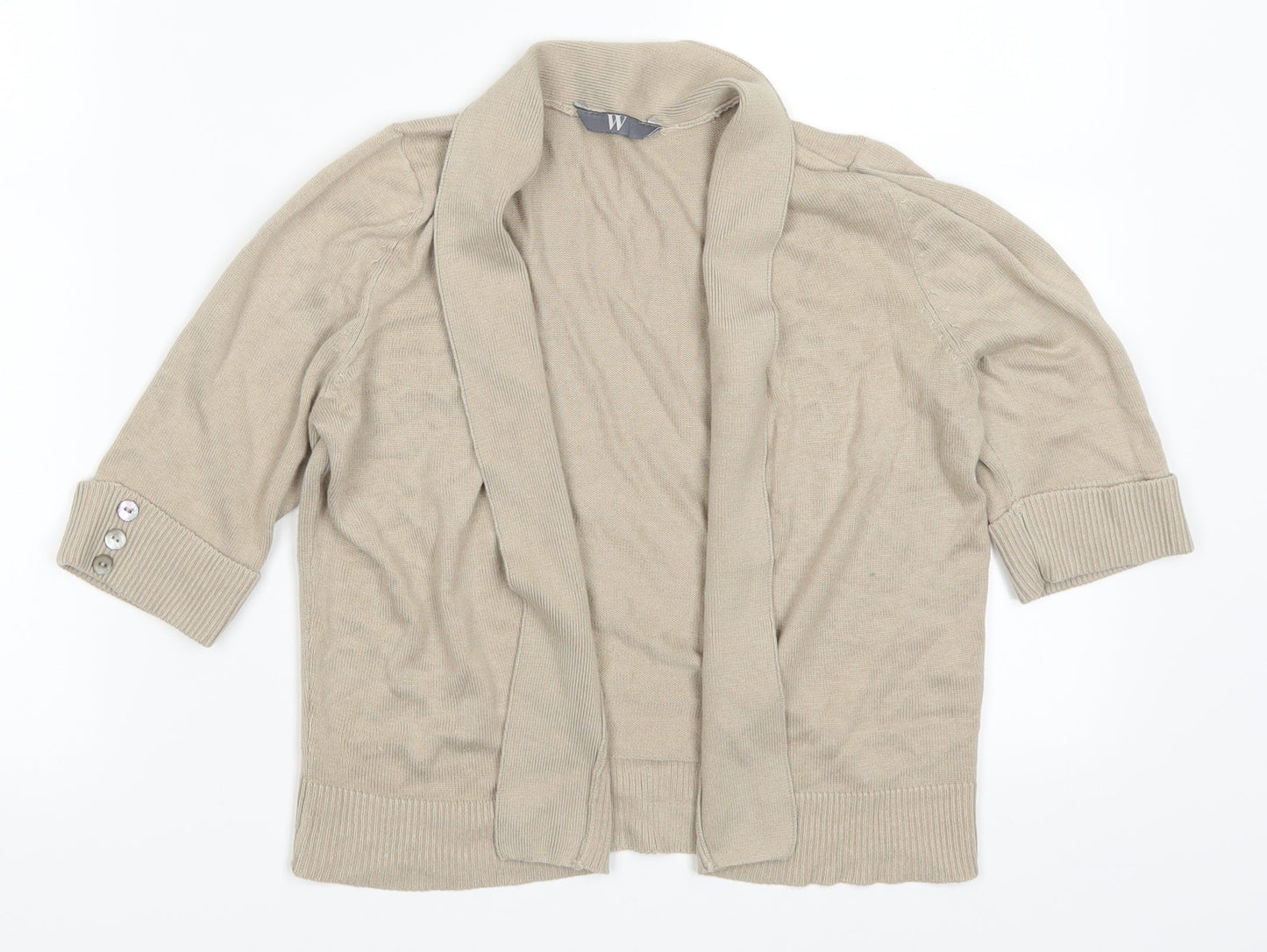 BHS Womens Beige   Cardigan Jumper Size 10