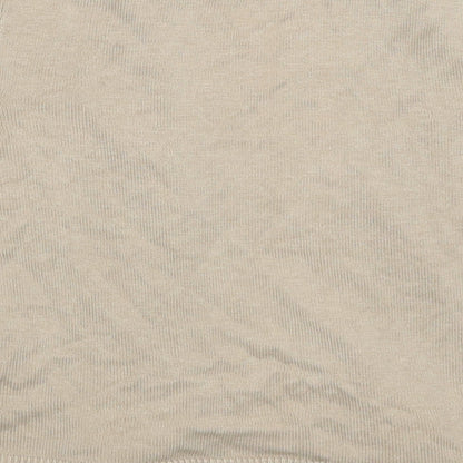 Brand and care label for BHS women’s beige cardigan jumper, size UK 10