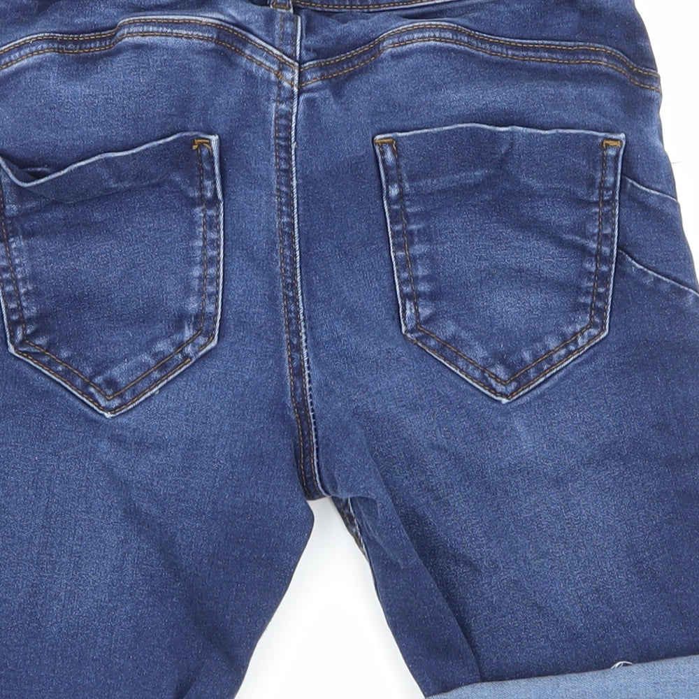 Primark Boys Blue  Denim Cargo Shorts Size S