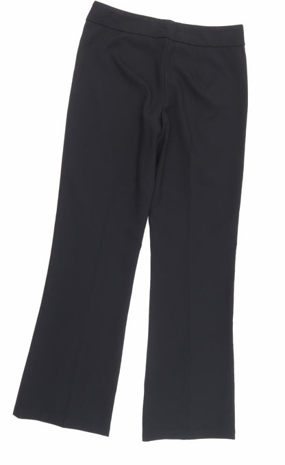 Back view of George women’s black trousers, size UK 8