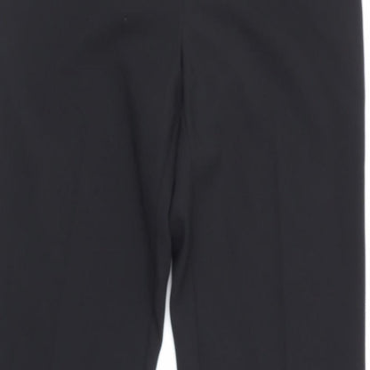Close-up detail of George women’s black trousers, size UK 8