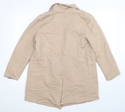 Back view of Divided women’s beige jacket, size UK 10