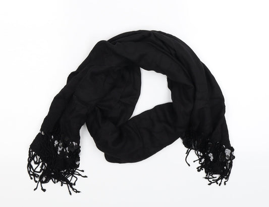 Preworn Womens Black    Scarf