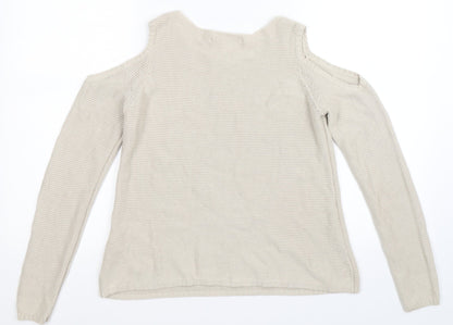 Back view of Only women’s beige knit jumper, size S