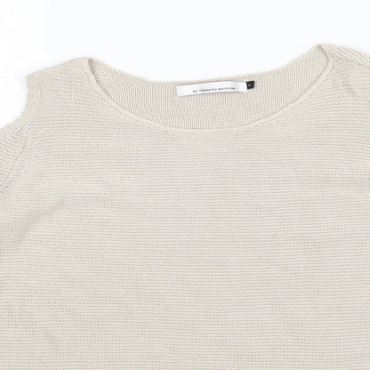 Close-up detail of Only women’s beige knit jumper, size S
