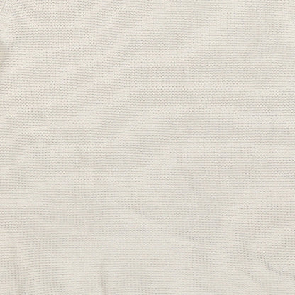 Brand and care label for Only women’s beige knit jumper, size S