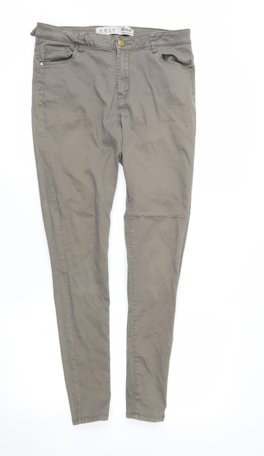DenimCo Womens Brown   Skinny Jeans Size 10 L27 in