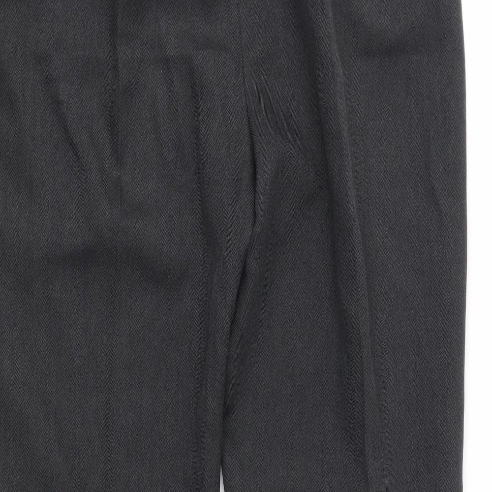 Berkertex Womens Grey   Trousers  Size 12 L23 in - Elastic Waist