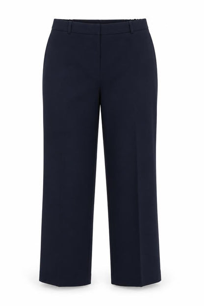 Front view of Special Collection women’s blue trousers, size UK 16, 30-inch leg