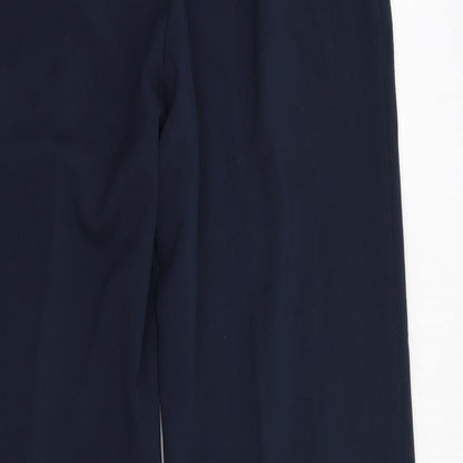Brand and care label for Special Collection women’s blue trousers, size UK 16, 30-inch leg