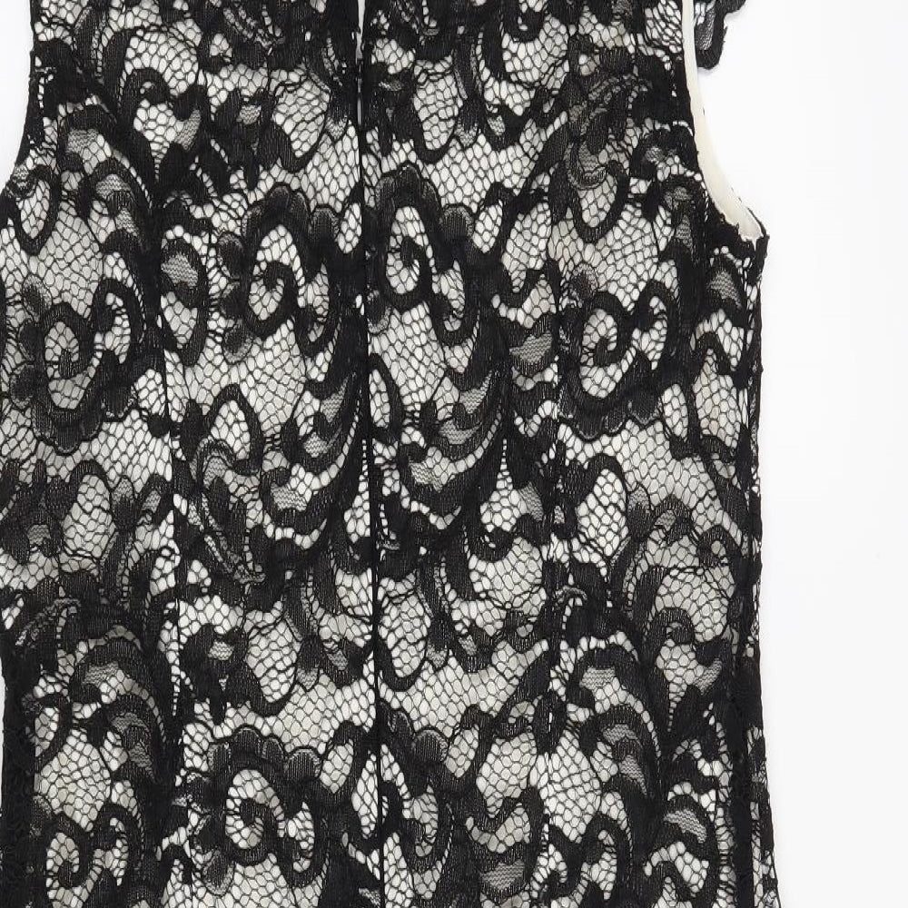 Dorothy Perkins Womens Black   A-Line  Size 12