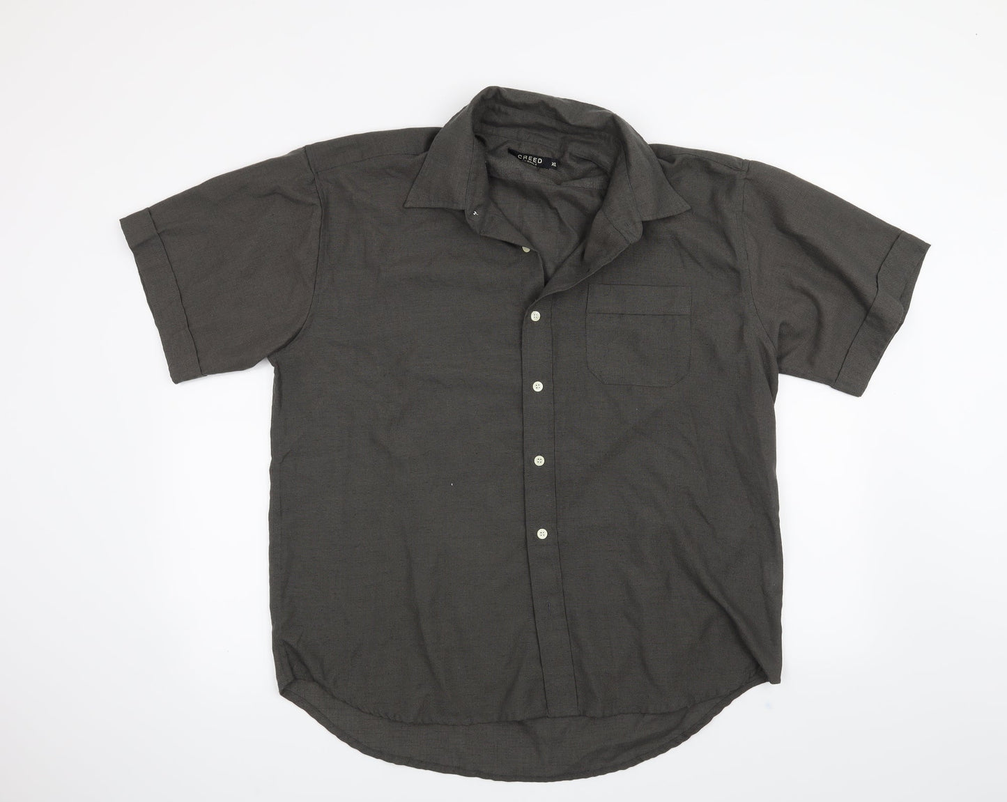 Creed Mens Grey    Button-Up Size XL