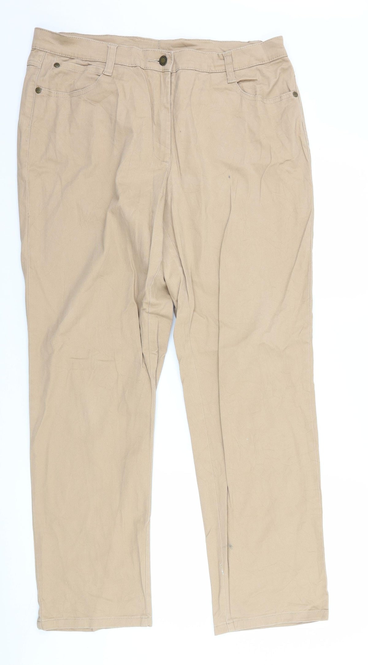 Preworn Womens Brown   Chino Trousers Size 36 in L30 in
