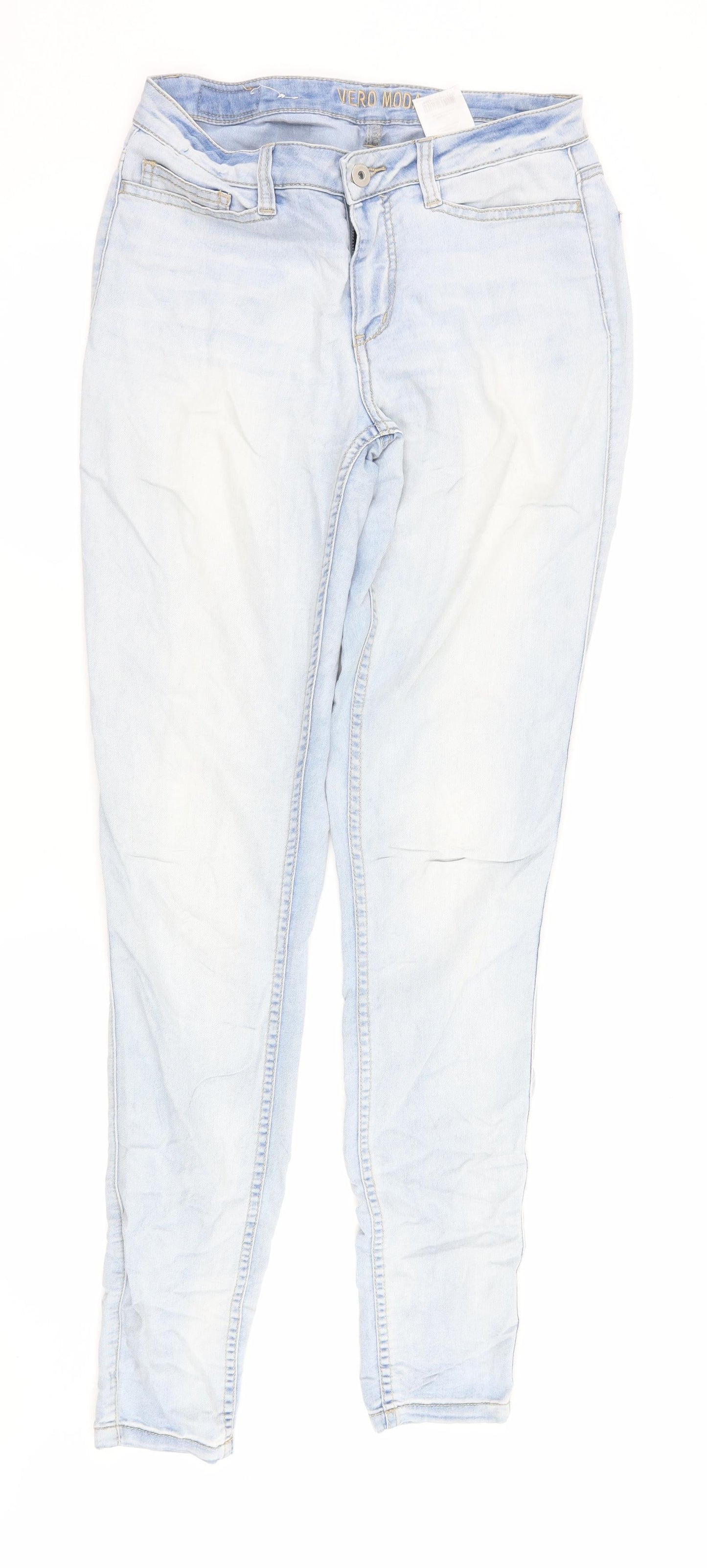 VERO MODA Womens Blue  Denim Skinny Jeans Size 30 in L32 in