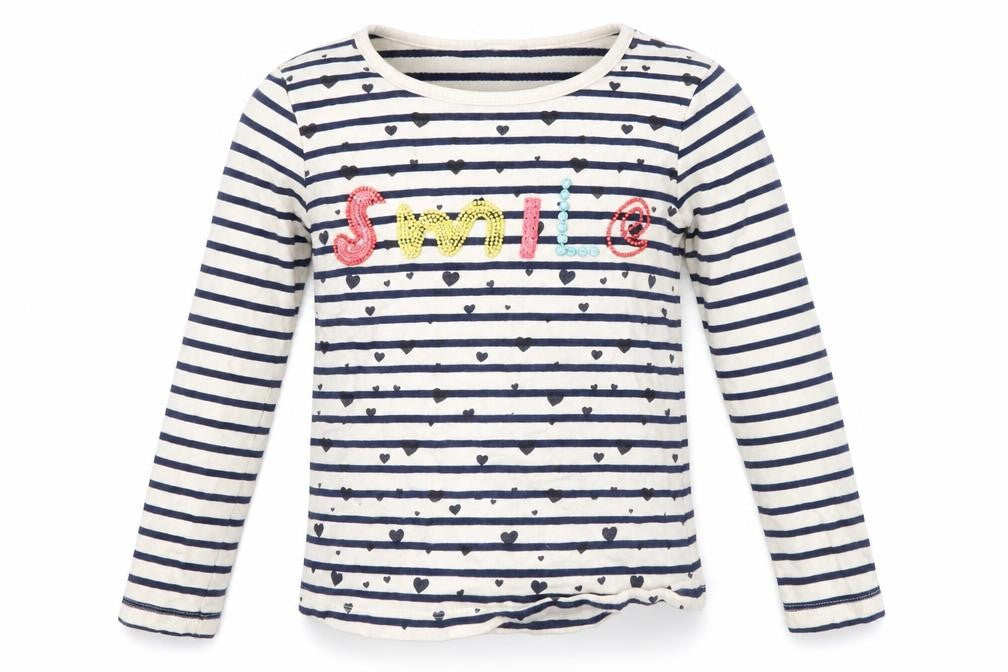 George Girls Blue Striped  Pullover Sweatshirt Size 8-9 Years  - smile