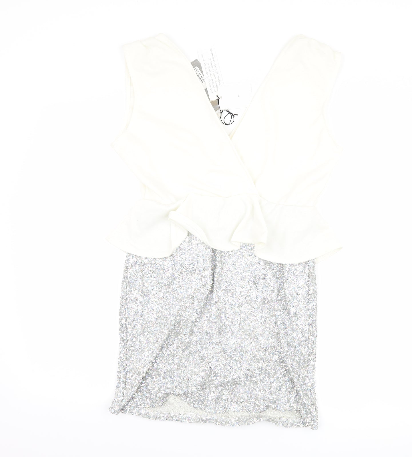 Glamourous Womens White   Bodycon  Size 12