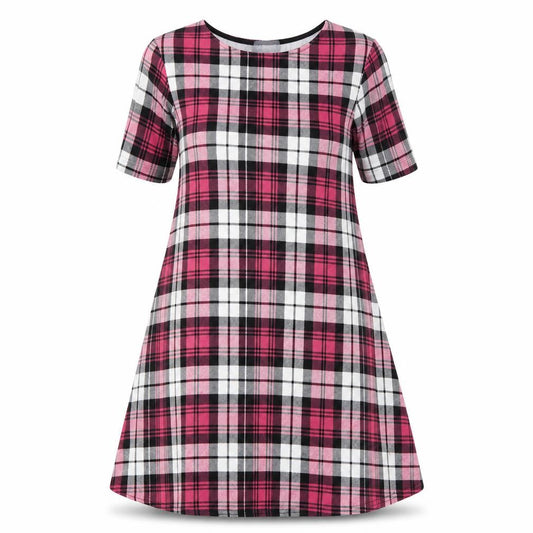 Apricot Womens Pink Check  A-Line  Size 10