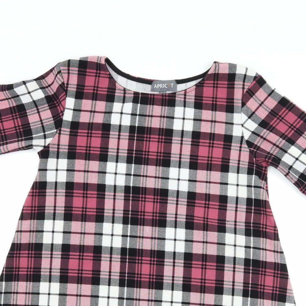 Apricot Womens Pink Check  A-Line  Size 10