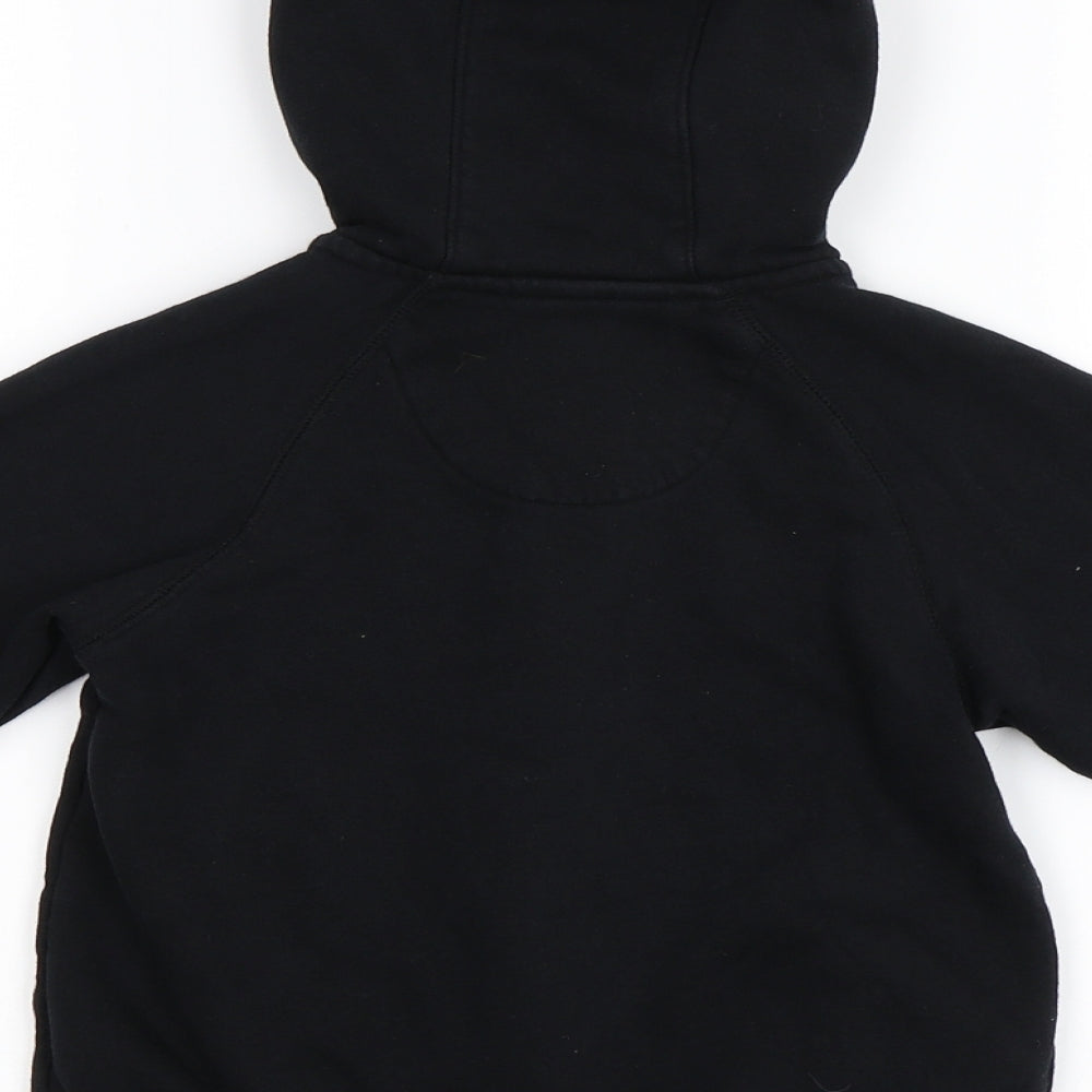 Matalan Boys Black   Full Zip Hoodie Size 5 Years