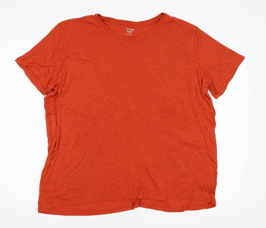 Marks and Spencer Womens Orange   Basic T-Shirt Size 20