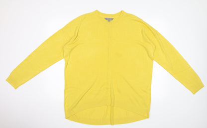 Additional front view of Principles women’s yellow jumper, size UK 18