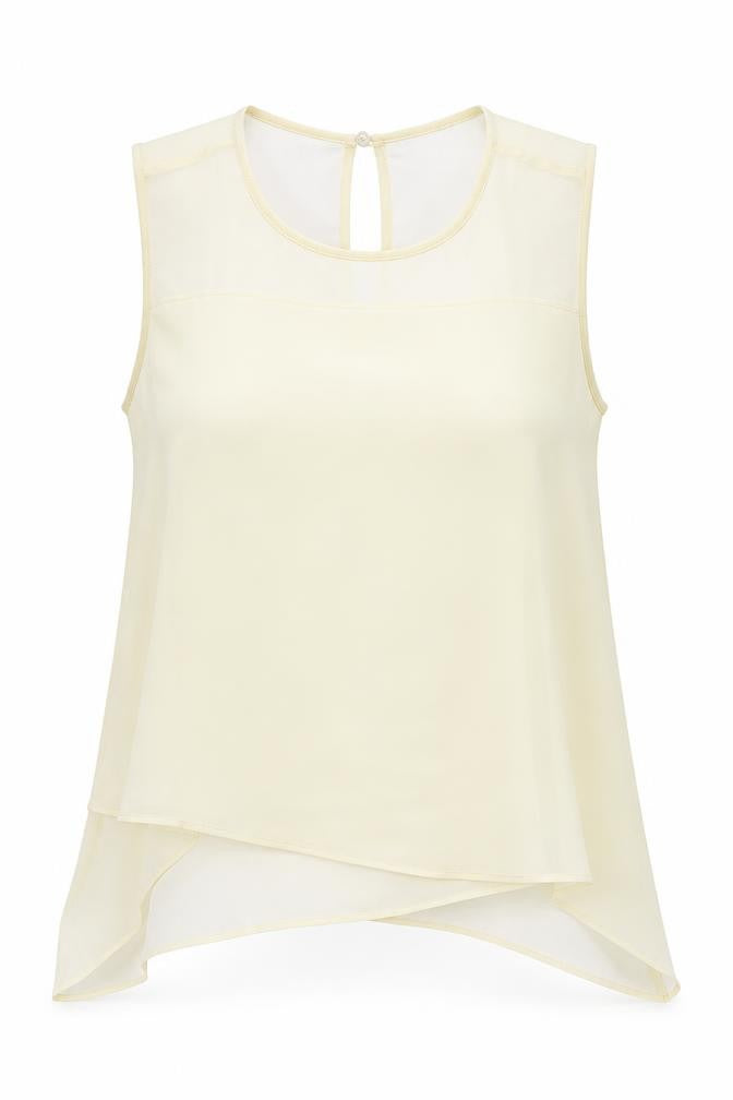 H&M  Womens Yellow   Basic Blouse Size 38