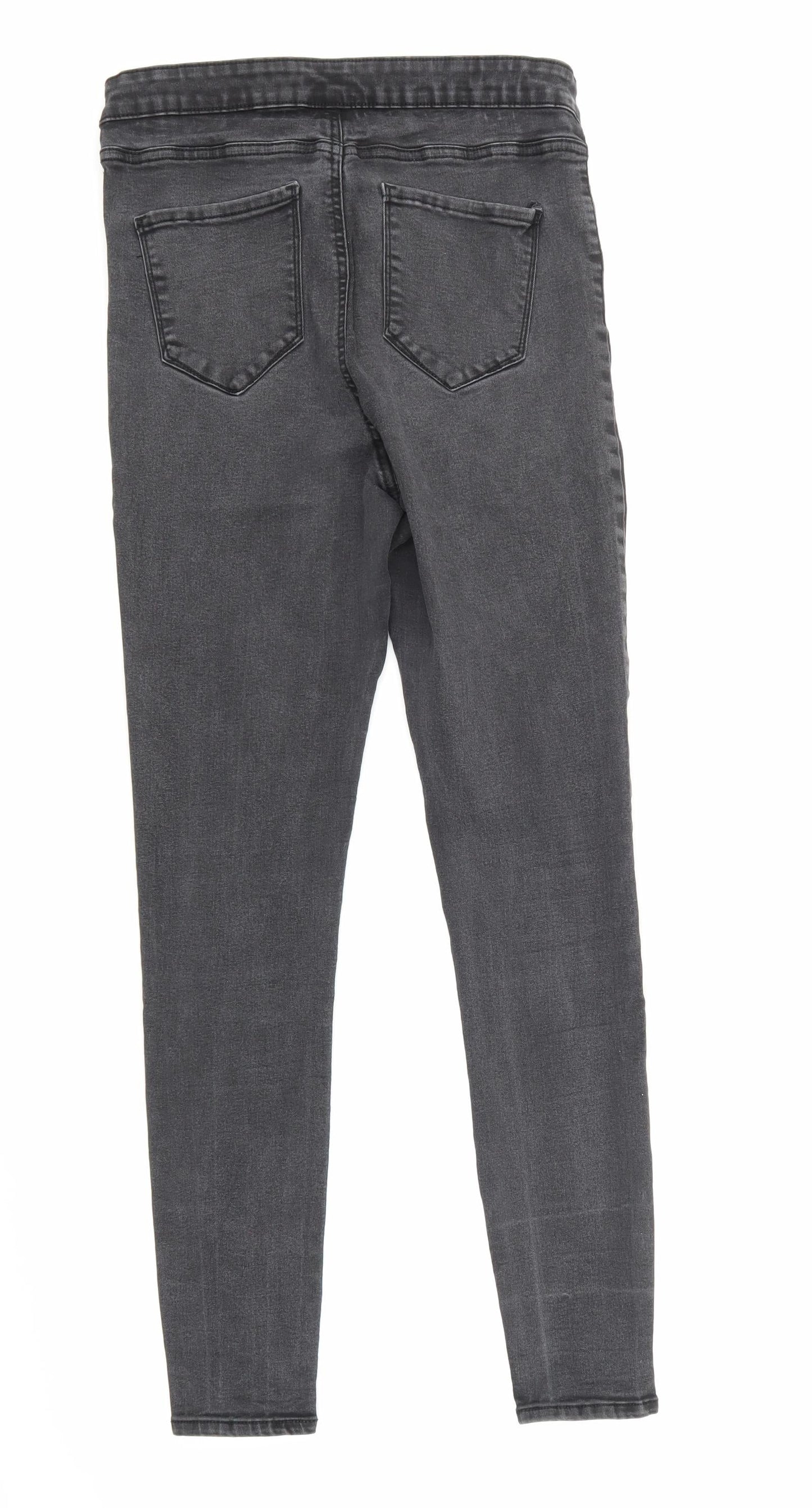 Denim & Co. Womens Black   Skinny Jeans Size 16 L28 in