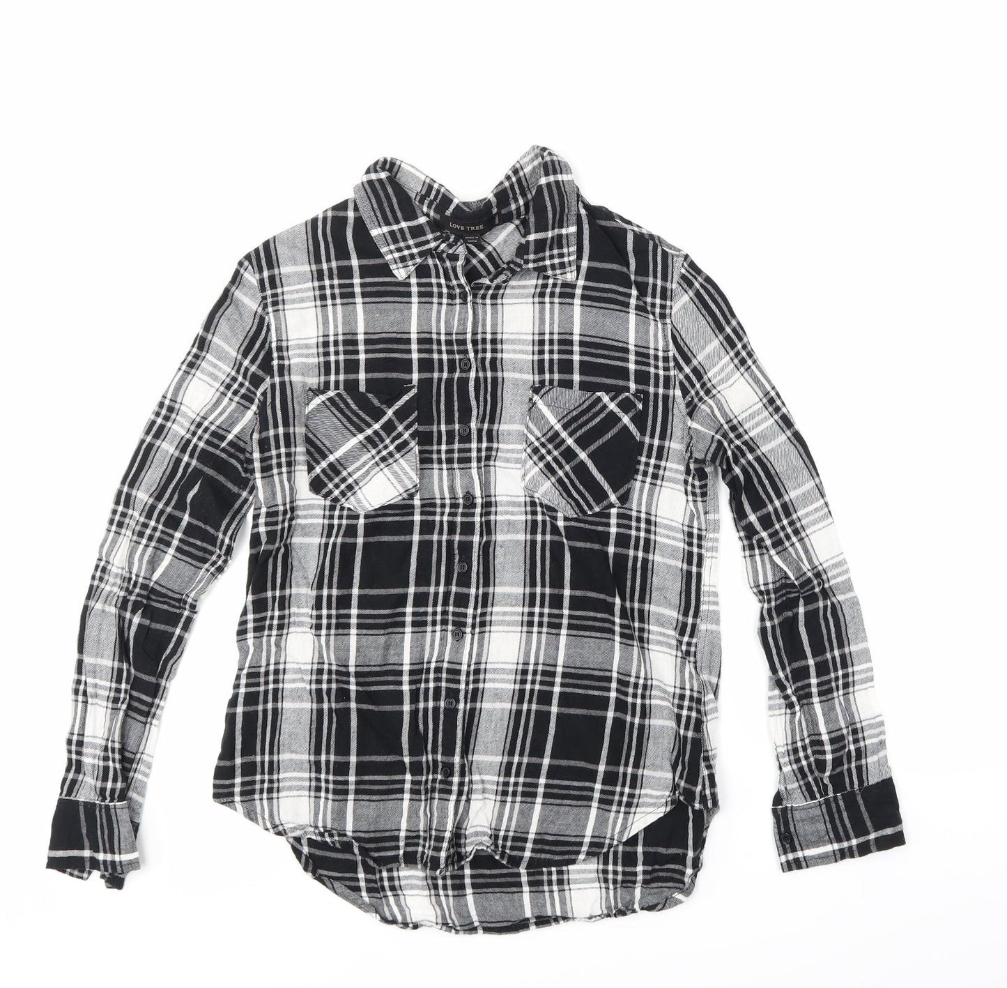 Love Tree Mens Grey Argyle/Diamond   Button-Up Size S